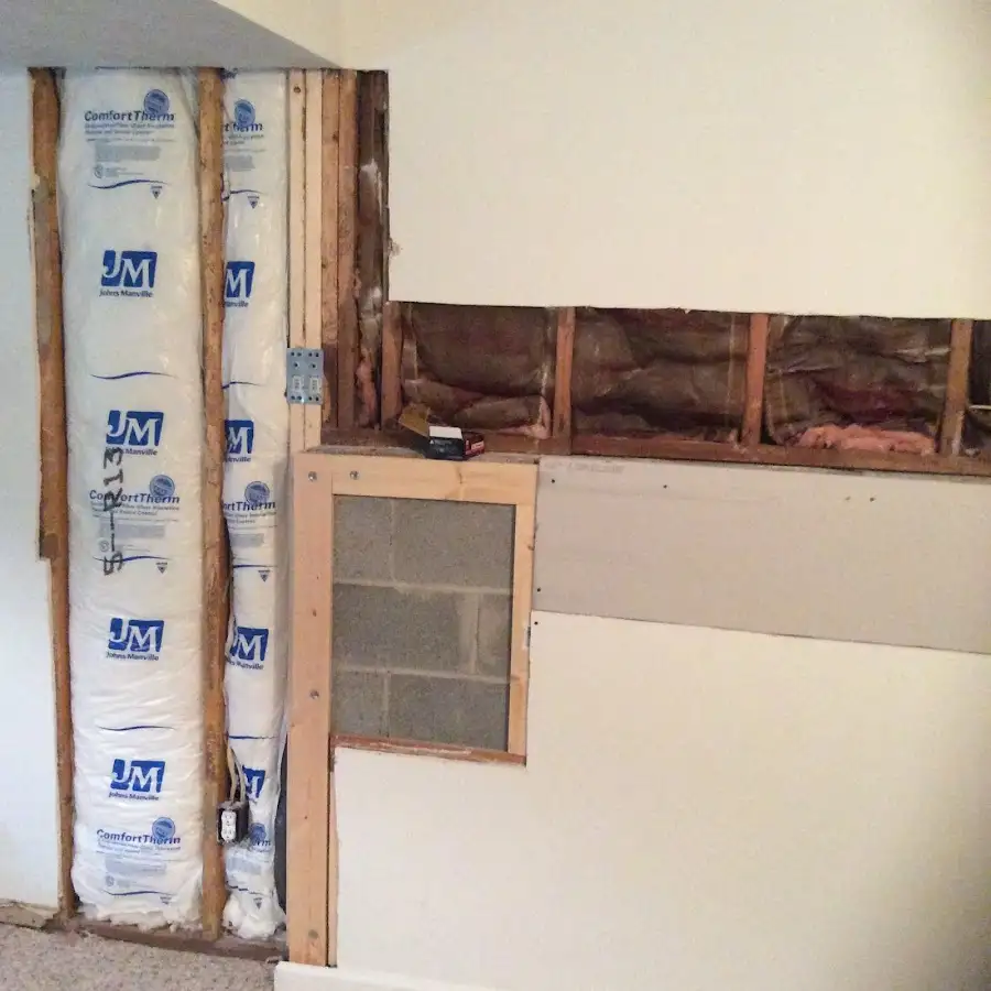 Wall insulation replacement during Contents Cleaning & Restoration in Cibolo
